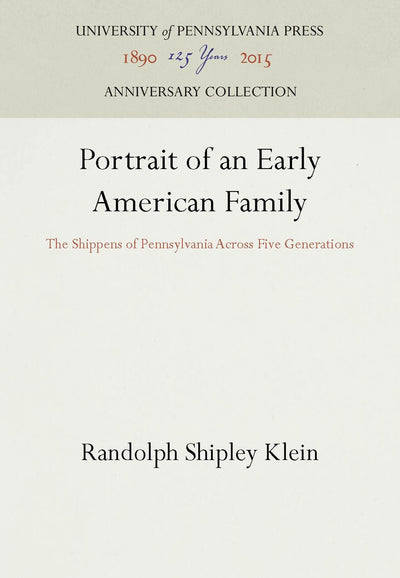 Cover image for Portrait of an Early American Family, isbn: 9781512803556