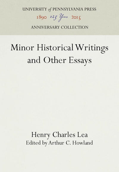 Cover image for Minor Historical Writings and Other Essays, isbn: 9781512803617