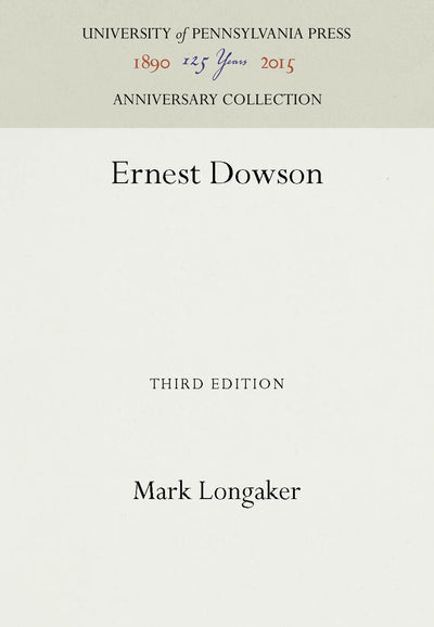 Cover image for Ernest Dowson, isbn: 9781512803686