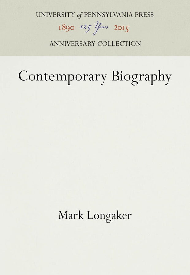 Cover image for Contemporary Biography, isbn: 9781512803723