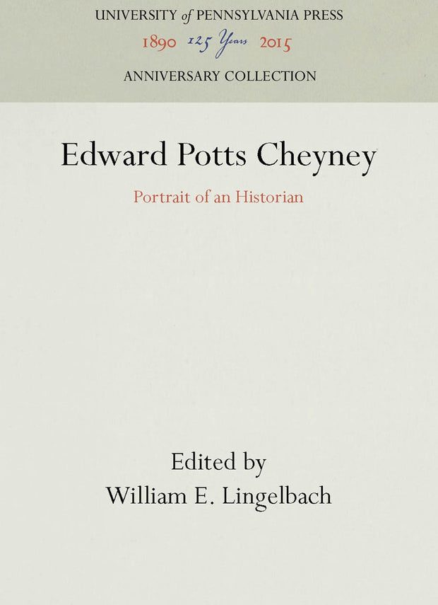 Cover image for Edward Potts Cheyney, isbn: 9781512803778