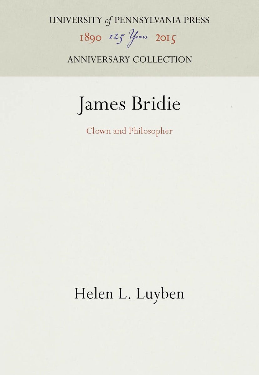 Book cover image for James Bridie ISBN: 9781512804126
