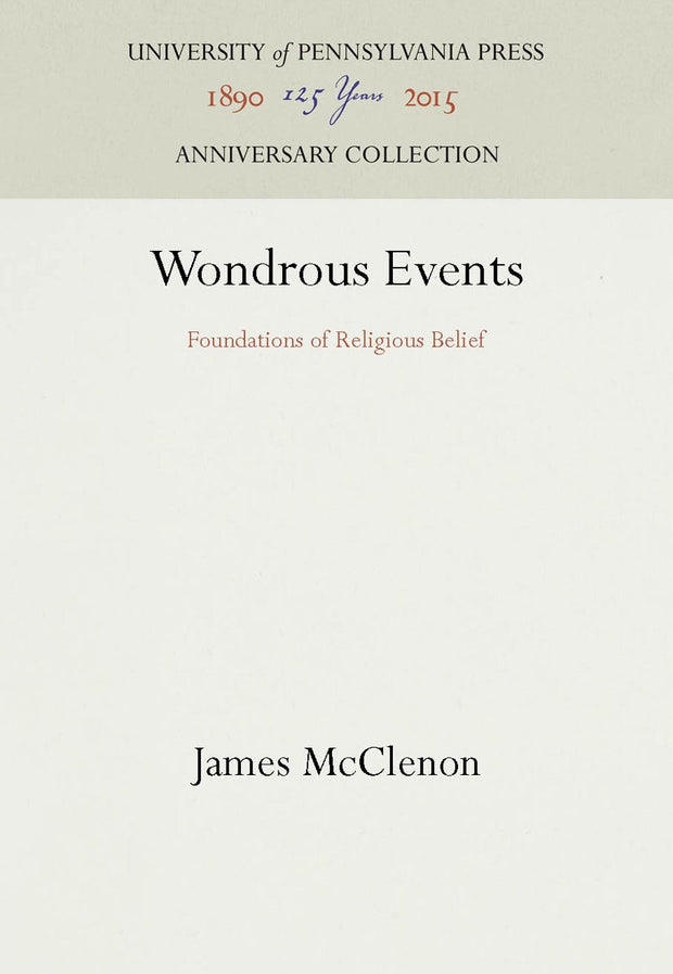 Cover image for Wondrous Events, isbn: 9781512804201