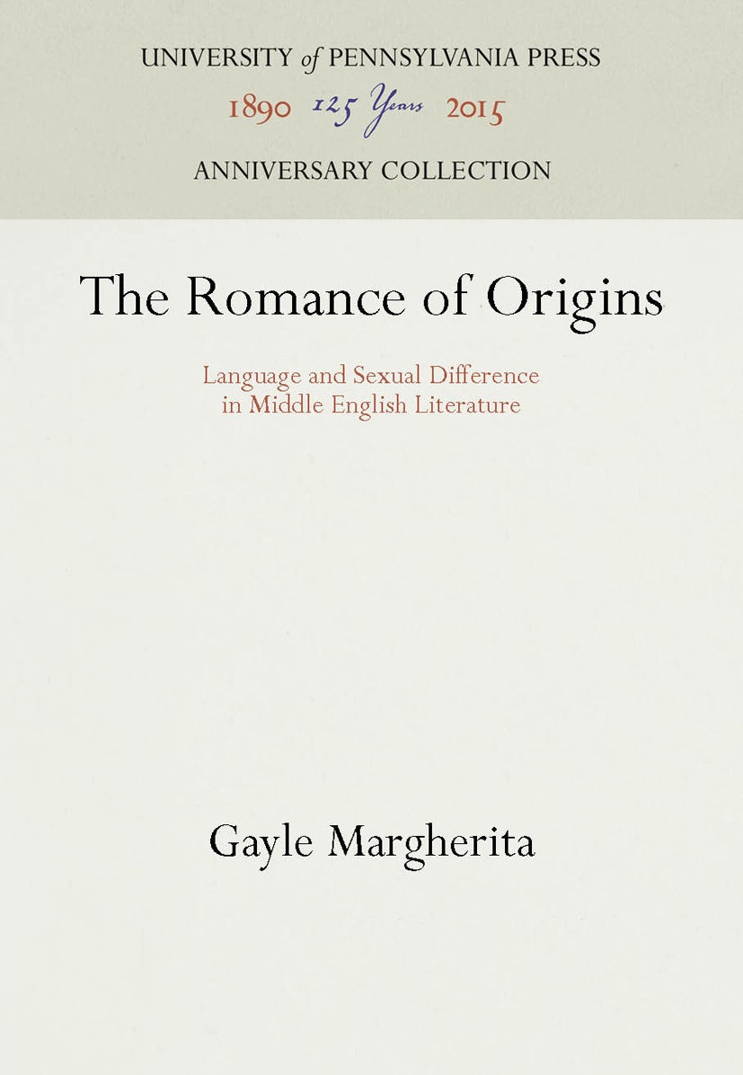 Book cover image for The Romance of Origins ISBN: 9781512804324