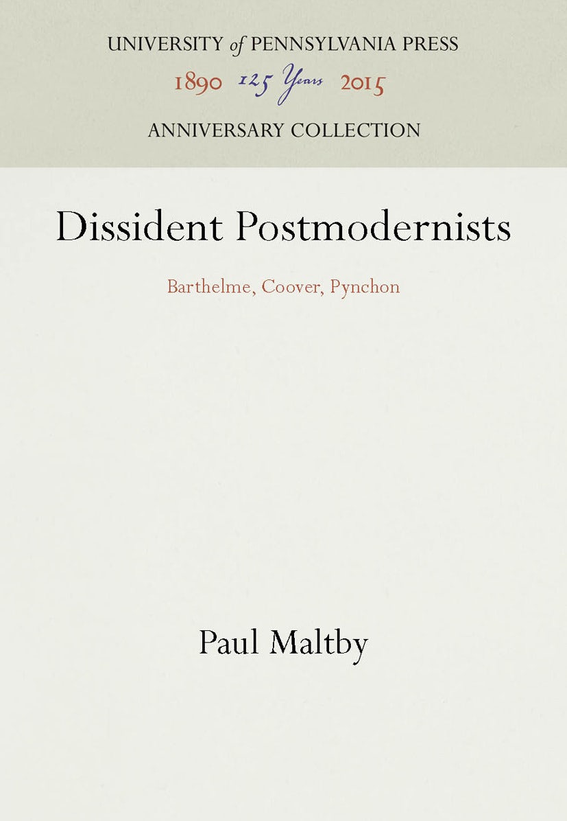 Book cover image for Dissident Postmodernists ISBN: 9781512804430