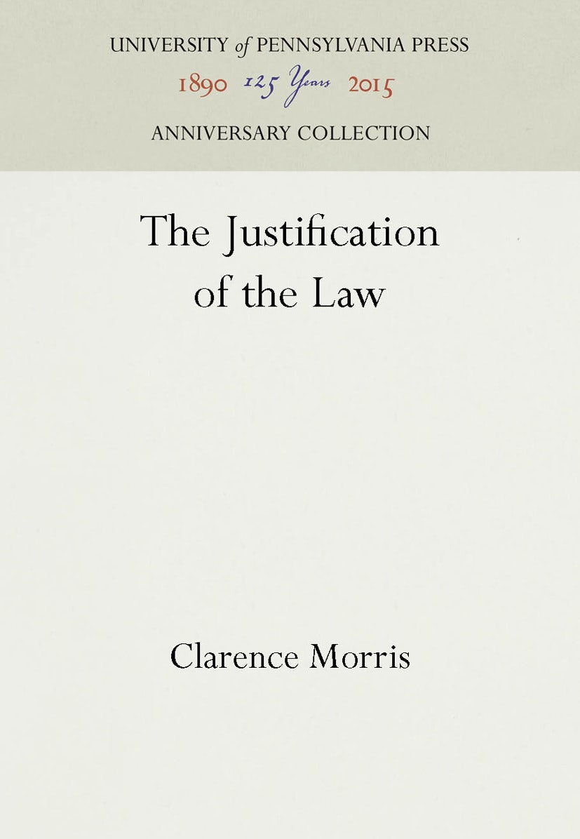 Book cover image for The Justification of the Law ISBN: 9781512804638