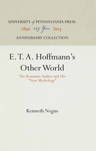 Cover image for E. T. A. Hoffmann's Other World, isbn: 9781512804805