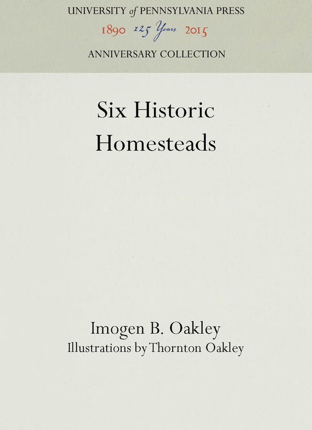 Cover image for Six Historic Homesteads, isbn: 9781512805192