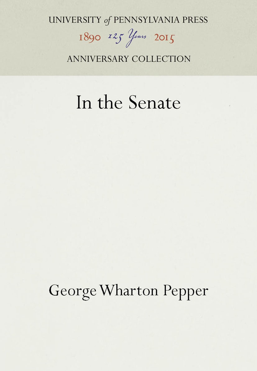 Book cover image for In the Senate ISBN: 9781512805260