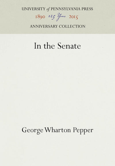Cover image for In the Senate, isbn: 9781512805260