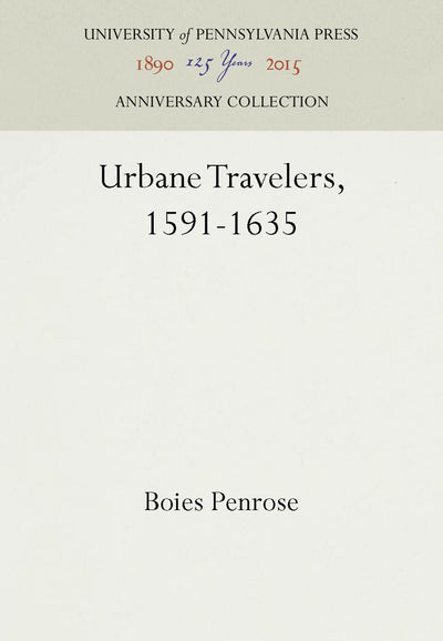 Cover image for Urbane Travelers, 1591-1635, isbn: 9781512805277