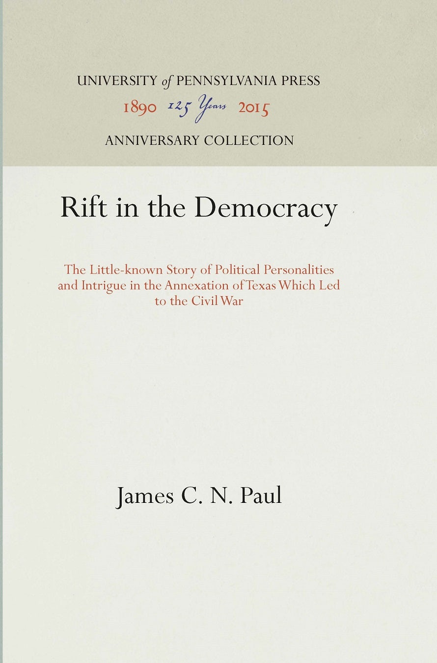 Book cover image for Rift in the Democracy ISBN: 9781512805369