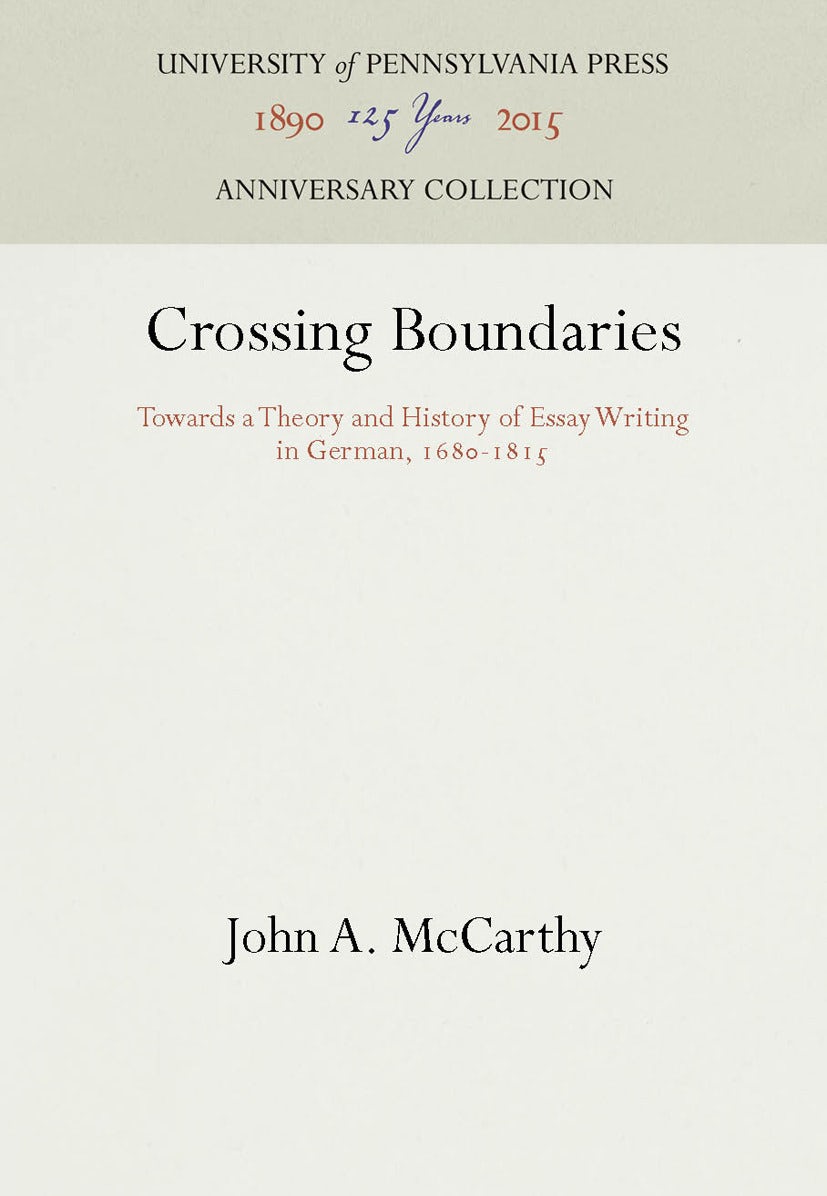 Book cover image for Crossing Boundaries ISBN: 9781512805468
