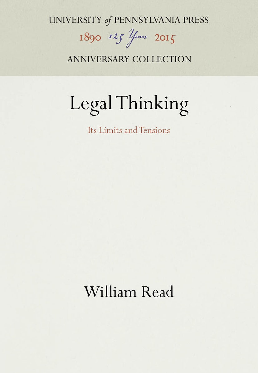Book cover image for Legal Thinking ISBN: 9781512805543