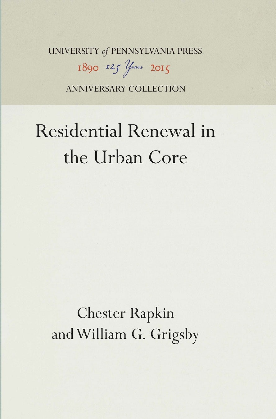 Book cover image for Residential Renewal in the Urban Core ISBN: 9781512805635