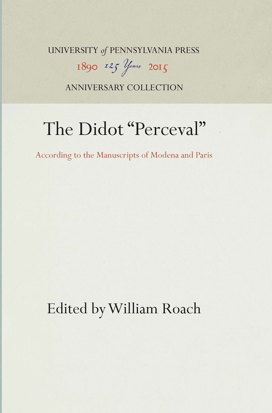 Book cover image for The Didot "Perceval" ISBN: 9781512805727