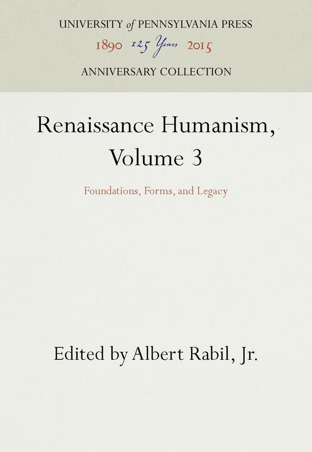 Cover image for Renaissance Humanism, Volume 3, isbn: 9781512805772