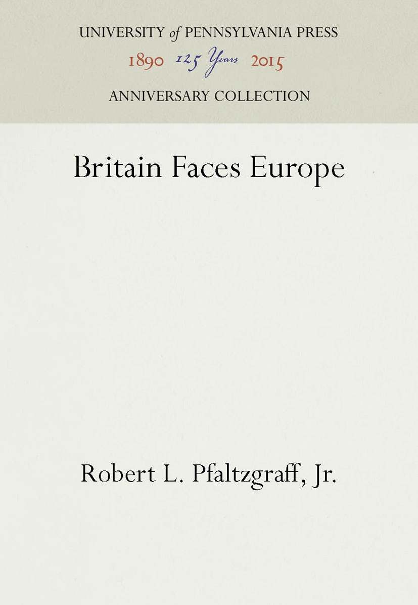 Book cover image for Britain Faces Europe ISBN: 9781512805925