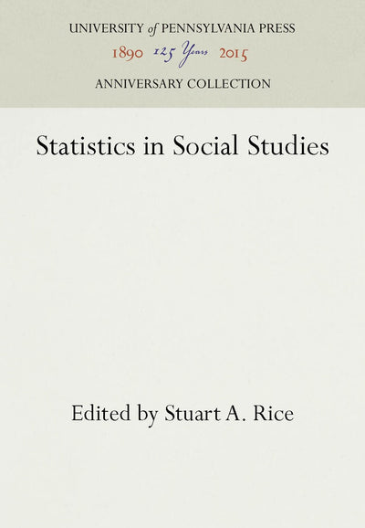 Cover image for Statistics in Social Studies, isbn: 9781512806038