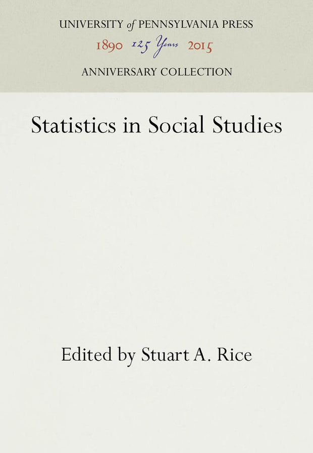 Cover image for Statistics in Social Studies, isbn: 9781512806045