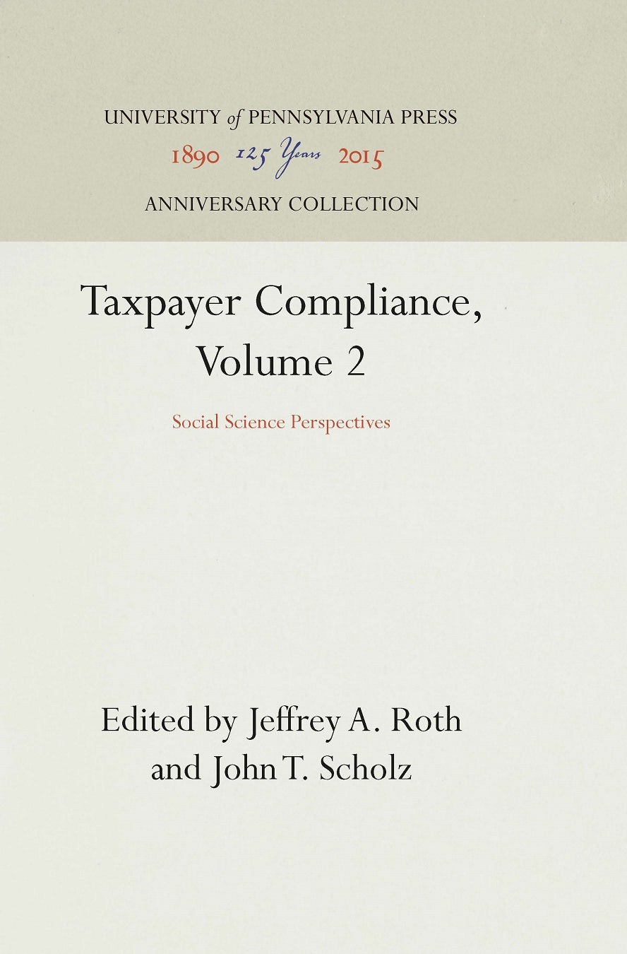 Book cover image for Taxpayer Compliance, Volume 2 ISBN: 9781512806281