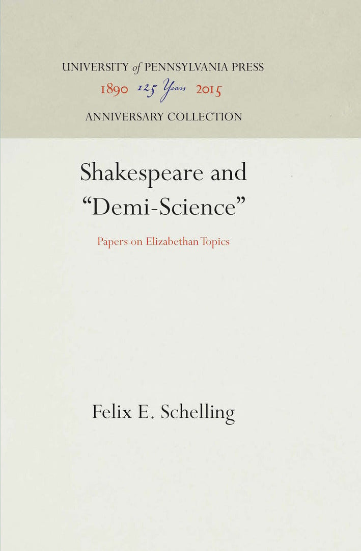Cover image for Shakespeare and "Demi-Science" ISBN 9781512806496