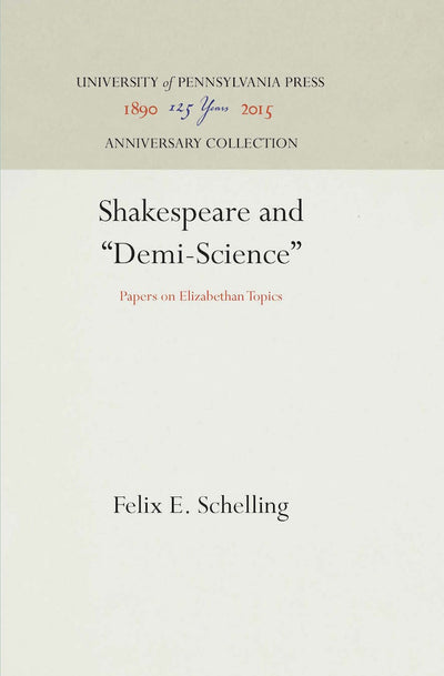 Cover image for Shakespeare and "Demi-Science", isbn: 9781512806496