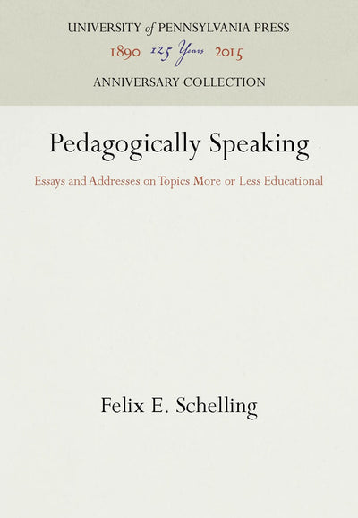Cover image for Pedagogically Speaking, isbn: 9781512806519