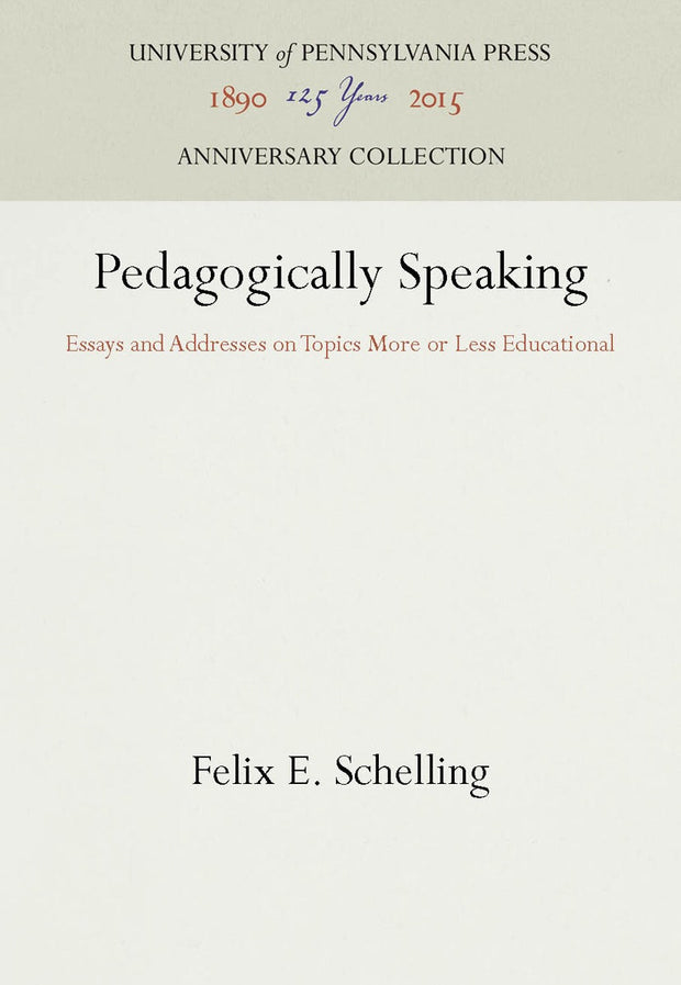 Cover image for Pedagogically Speaking, isbn: 9781512806519