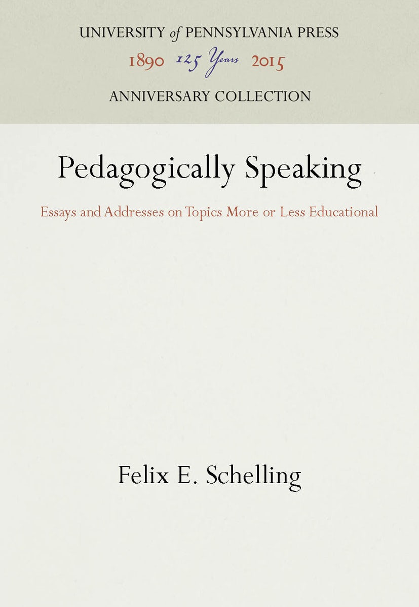 Pedagogically Speaking