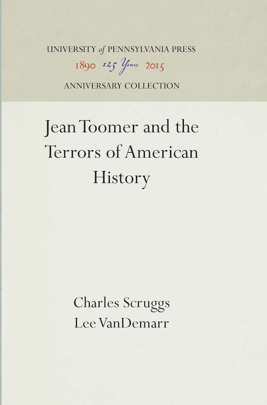 Book cover image for Jean Toomer and the Terrors of American History ISBN: 9781512806656