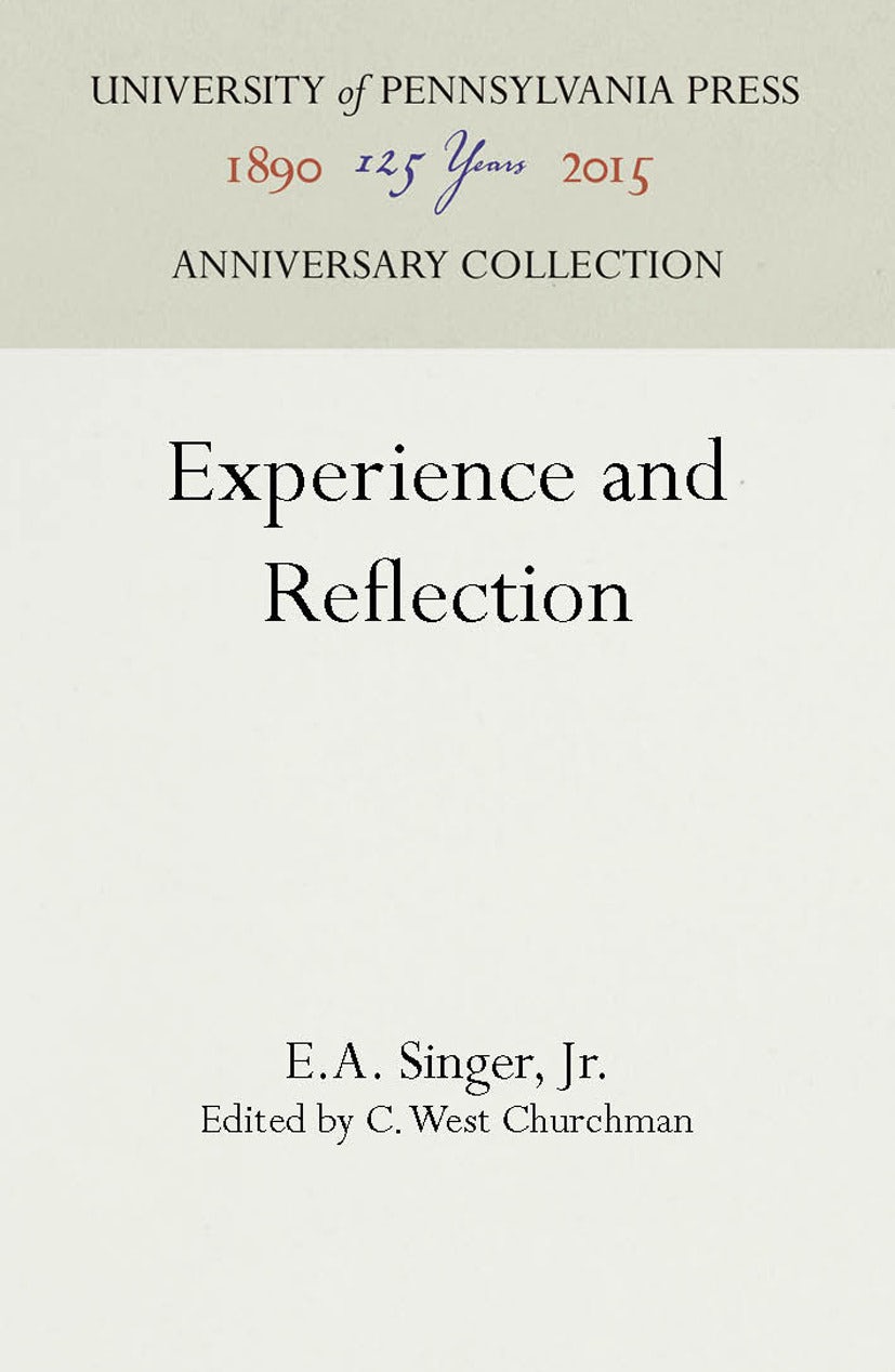 Book cover image for Experience and Reflection ISBN: 9781512806960