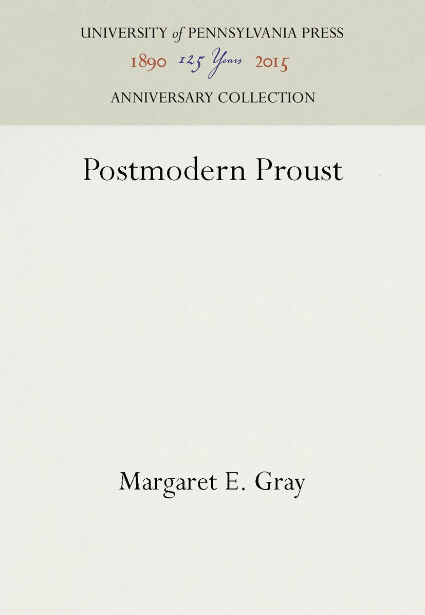 Book cover image for Postmodern Proust ISBN: 9781512807165