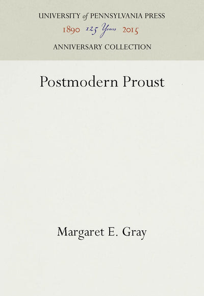 Cover image for Postmodern Proust, isbn: 9781512807165