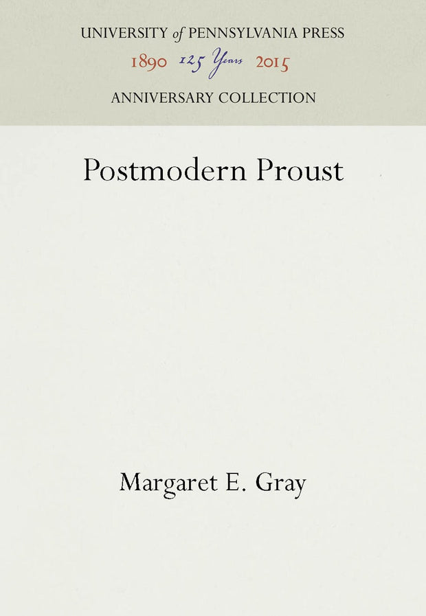 Cover image for Postmodern Proust, isbn: 9781512807165