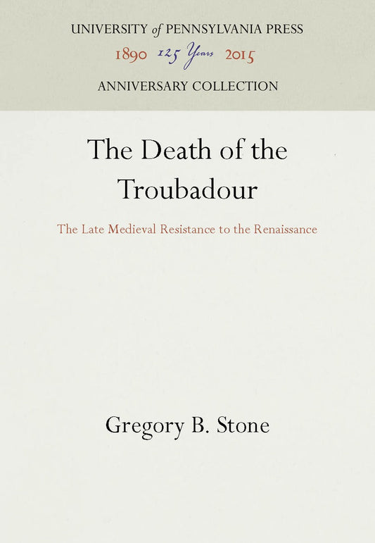 The Death of the Troubadour