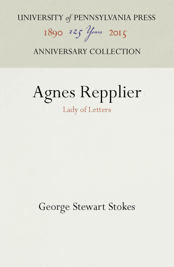 Cover image for Agnes Repplier ISBN 9781512807349