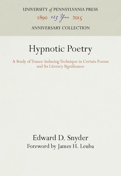 Cover image for Hypnotic Poetry, isbn: 9781512807448