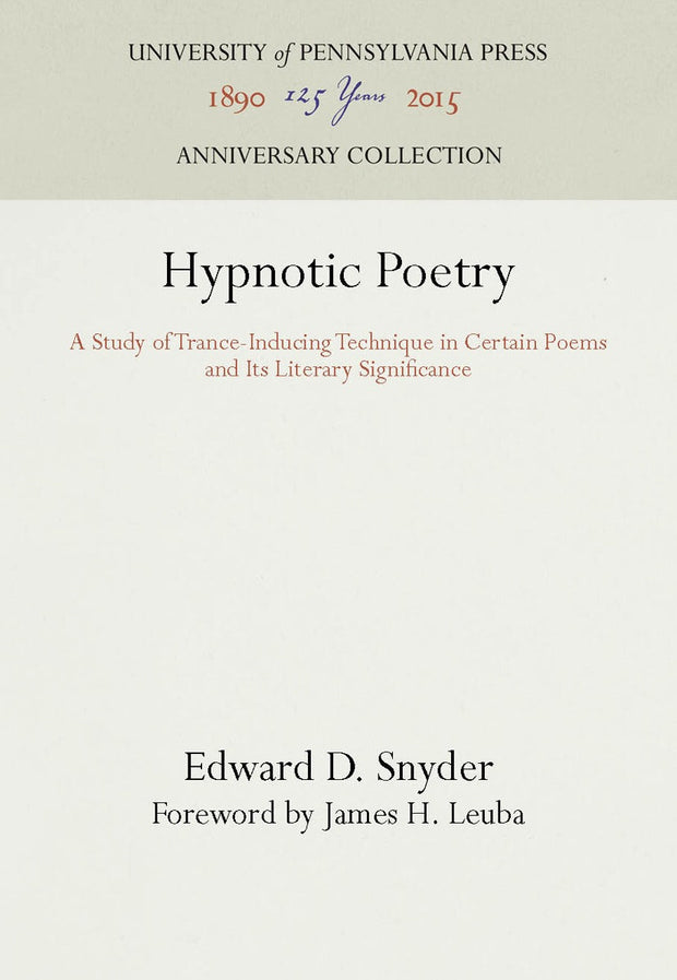 Cover image for Hypnotic Poetry, isbn: 9781512807448