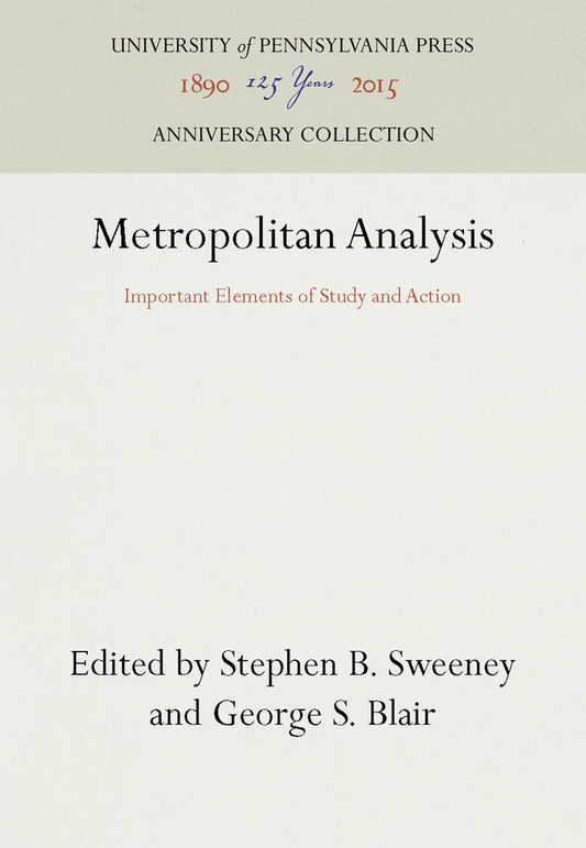 Metropolitan Analysis
