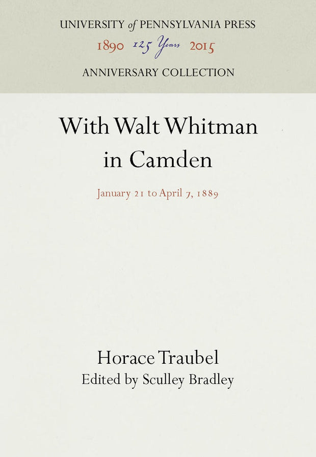Cover image for With Walt Whitman in Camden, isbn: 9781512807929