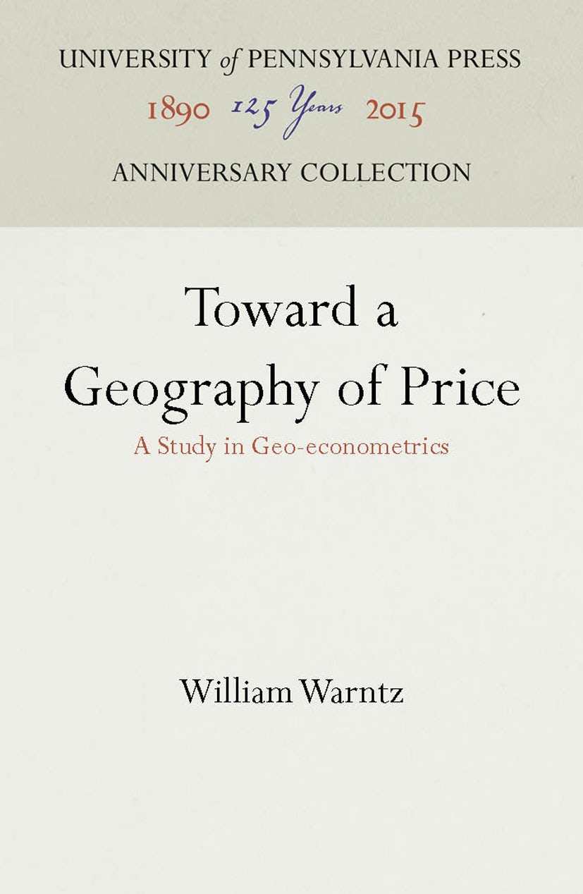 Book cover image for Toward a Geography of Price ISBN: 9781512808117