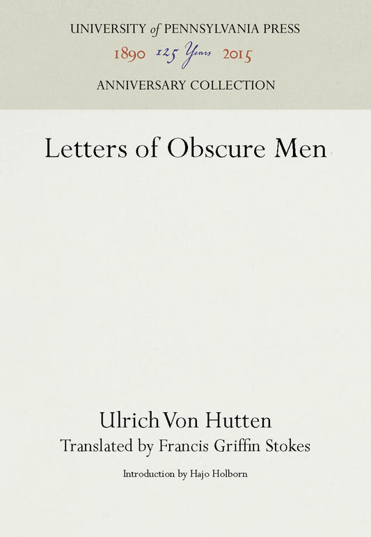 Letters of Obscure Men
