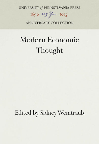 Cover image for Modern Economic Thought, isbn: 9781512808650