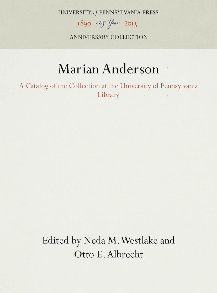 Book cover image for Marian Anderson ISBN: 9781512808674