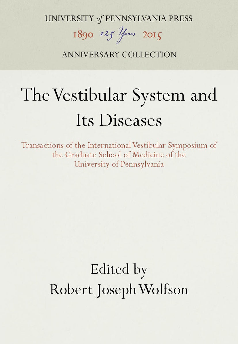 Book cover image for The Vestibular System and Its Diseases ISBN: 9781512808698
