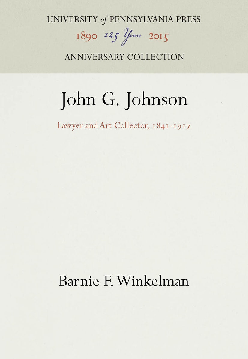 Book cover image for John G. Johnson ISBN: 9781512808810