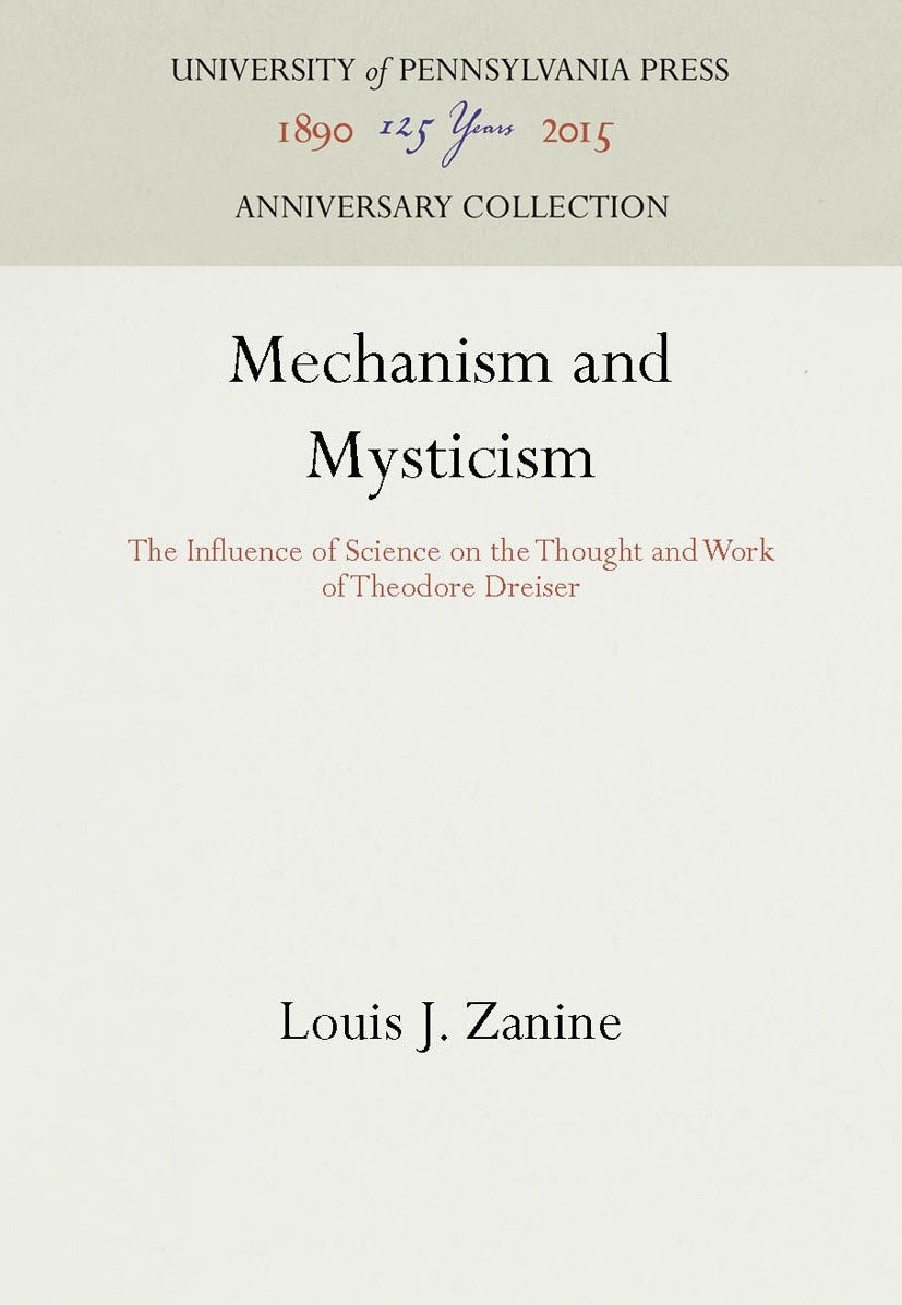 Book cover image for Mechanism and Mysticism ISBN: 9781512809121
