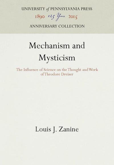 Cover image for Mechanism and Mysticism, isbn: 9781512809121