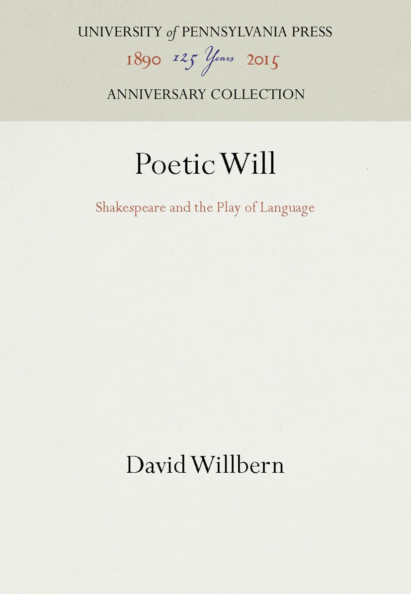 Book cover image for Poetic Will ISBN: 9781512809374